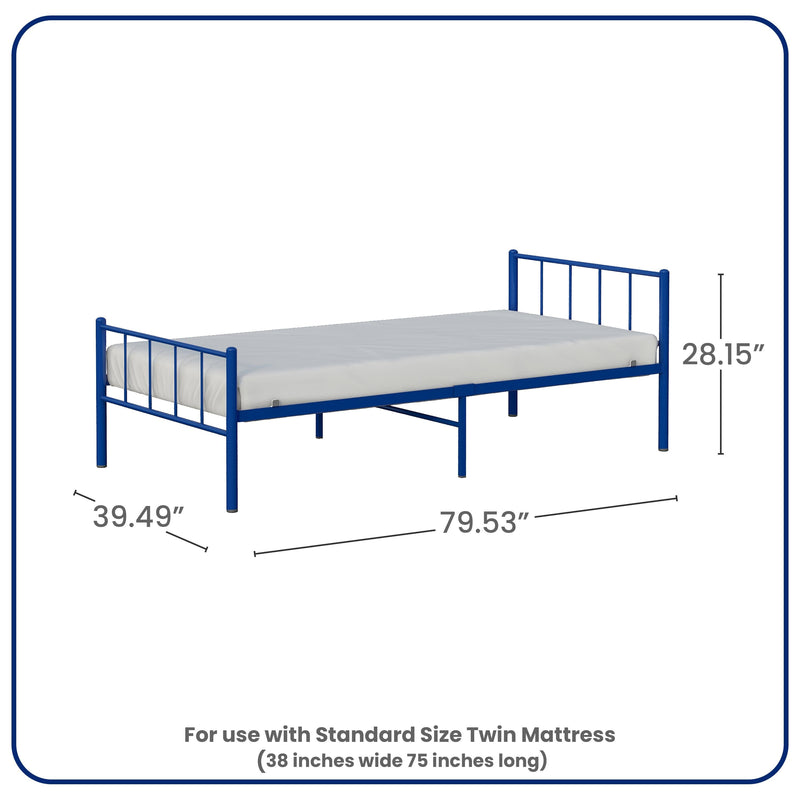 BK Furniture Austin Metal Twin Bed