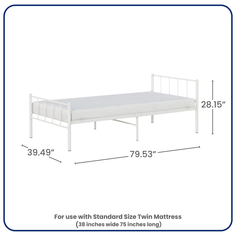 BK Furniture Austin Metal Twin Bed