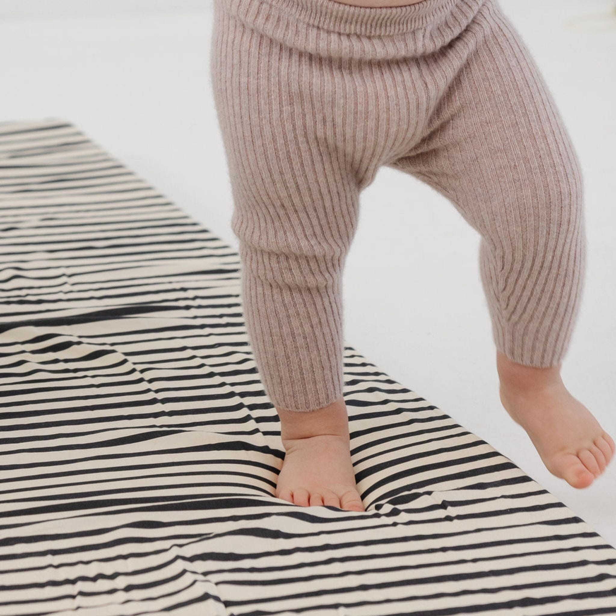 Toki Kids Bold Stripe Organic Cotton Mat- Strolleria