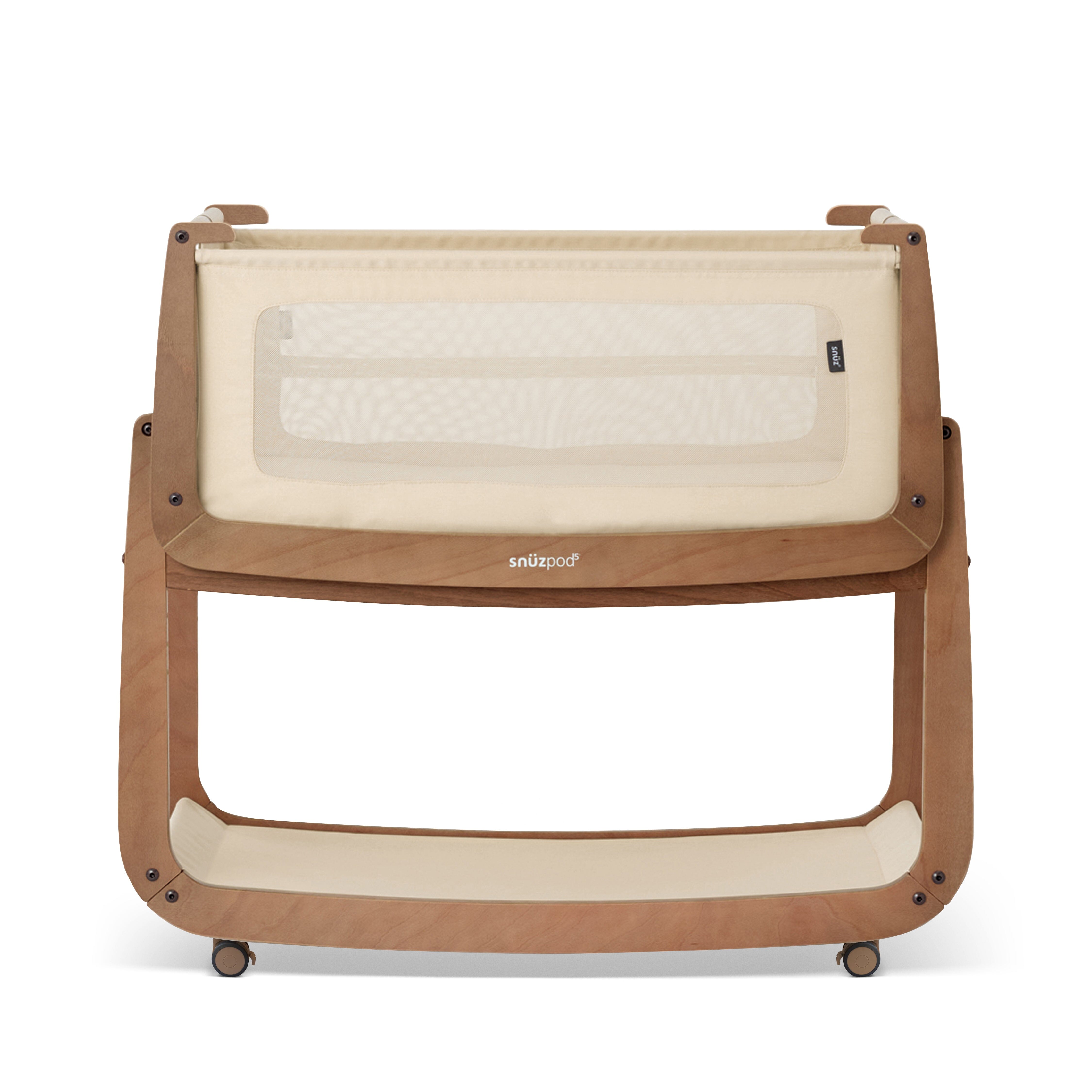 Snuz SnuzPod5 Bedside Bassinet - Walnut- Strolleria