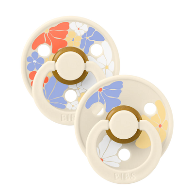BIBS Colour Pacifier 2 Pack - Studio Collection Ivory