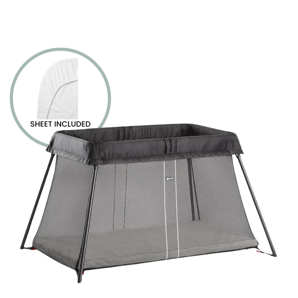 BabyBjorn Travel Crib Light & Fitted Sheet Bundle- Strolleria