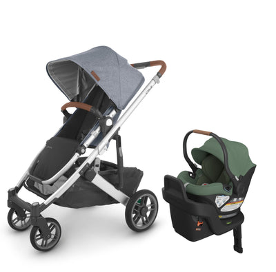 UPPAbaby Cruz V2 Stroller and Aria Travel System - Gregory / Gwen