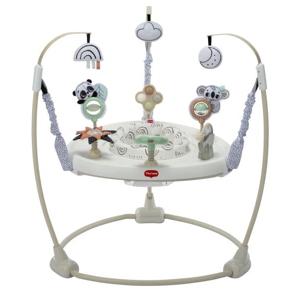 Tiny Love Black & White 4-in-1 Jump & Play Stationary Activity Center- Strolleria
