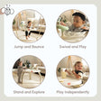 Tiny Love Black & White 4-in-1 Jump & Play Stationary Activity Center - Bambi Baby