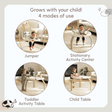 Tiny Love Black & White 4-in-1 Jump & Play Stationary Activity Center - Bambi Baby