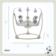 Tiny Love Black & White 4-in-1 Jump & Play Stationary Activity Center - Bambi Baby