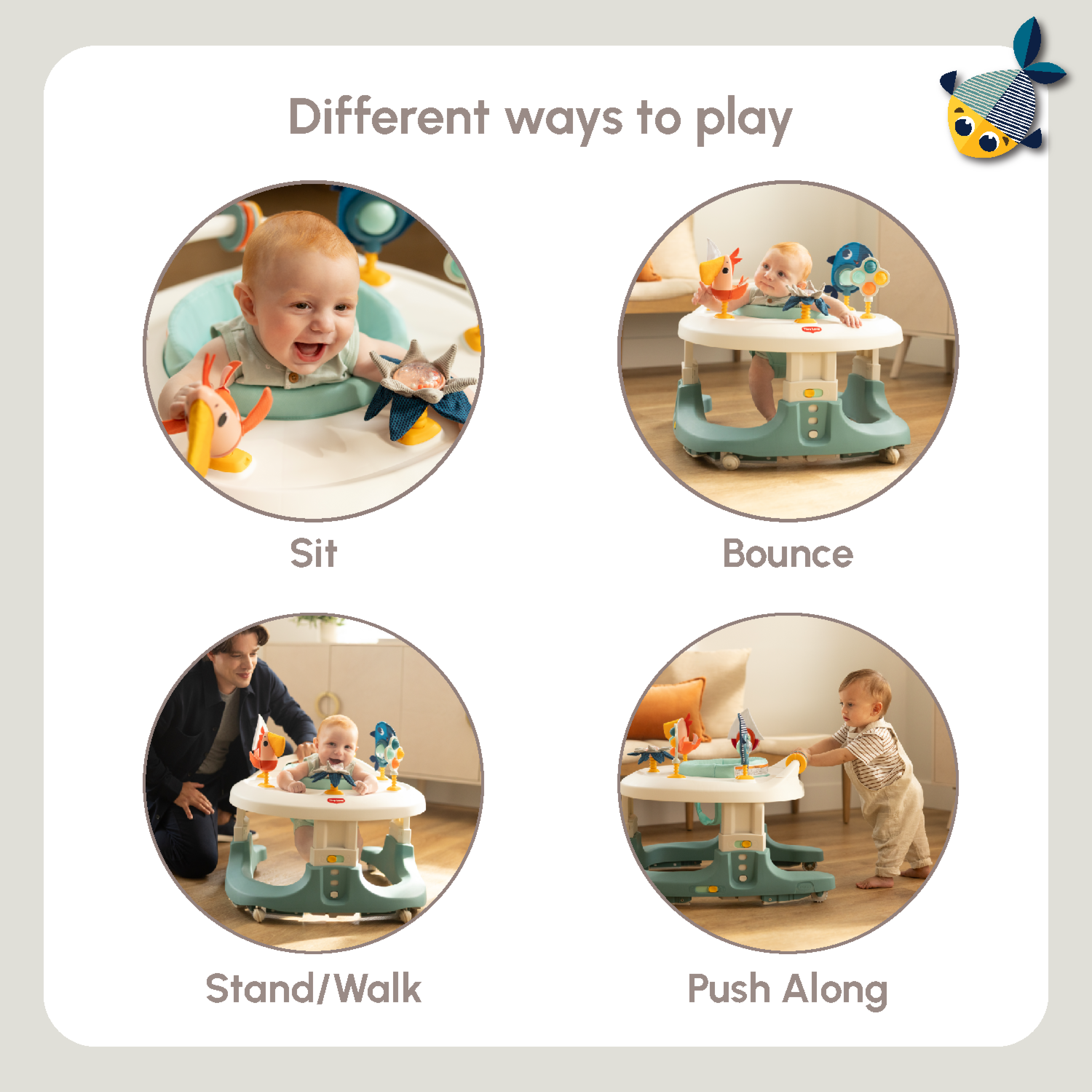 Tiny Love Tiny Mariners 4-in-1 Here I Grow Mobile Activity Center- Strolleria