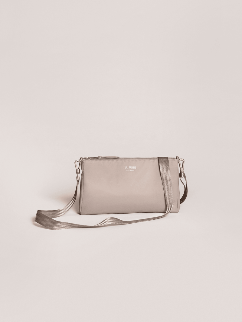 JuJuBe 3-Piece Pouch Clutch Purse Set - Taupe