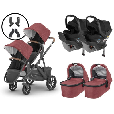 2024 UPPAbaby Vista V2 and Mesa Max Twin Travel System - Lucy / Jake