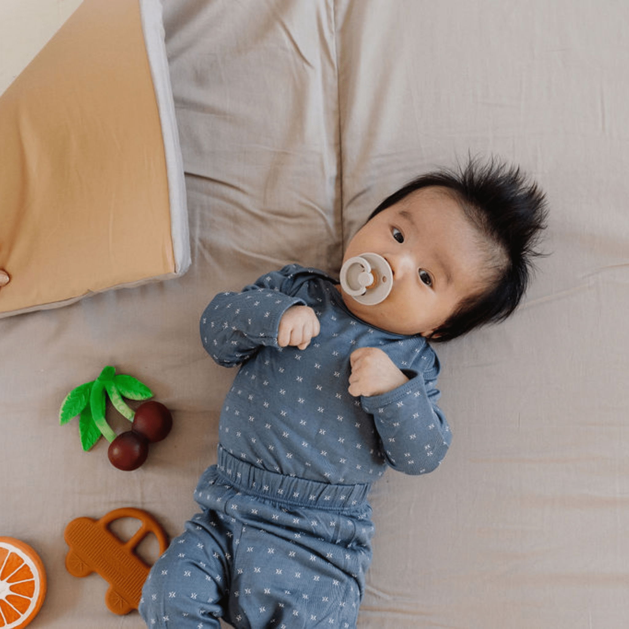 Toki Kids Cloud + Sandcastle Organic Cotton Mat- Strolleria