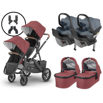 2024 UPPAbaby Vista V2 and Mesa Max Twin Travel System - Lucy / Gregory