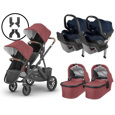 2024 UPPAbaby Vista V2 and Mesa Max Twin Travel System - Lucy / Noa