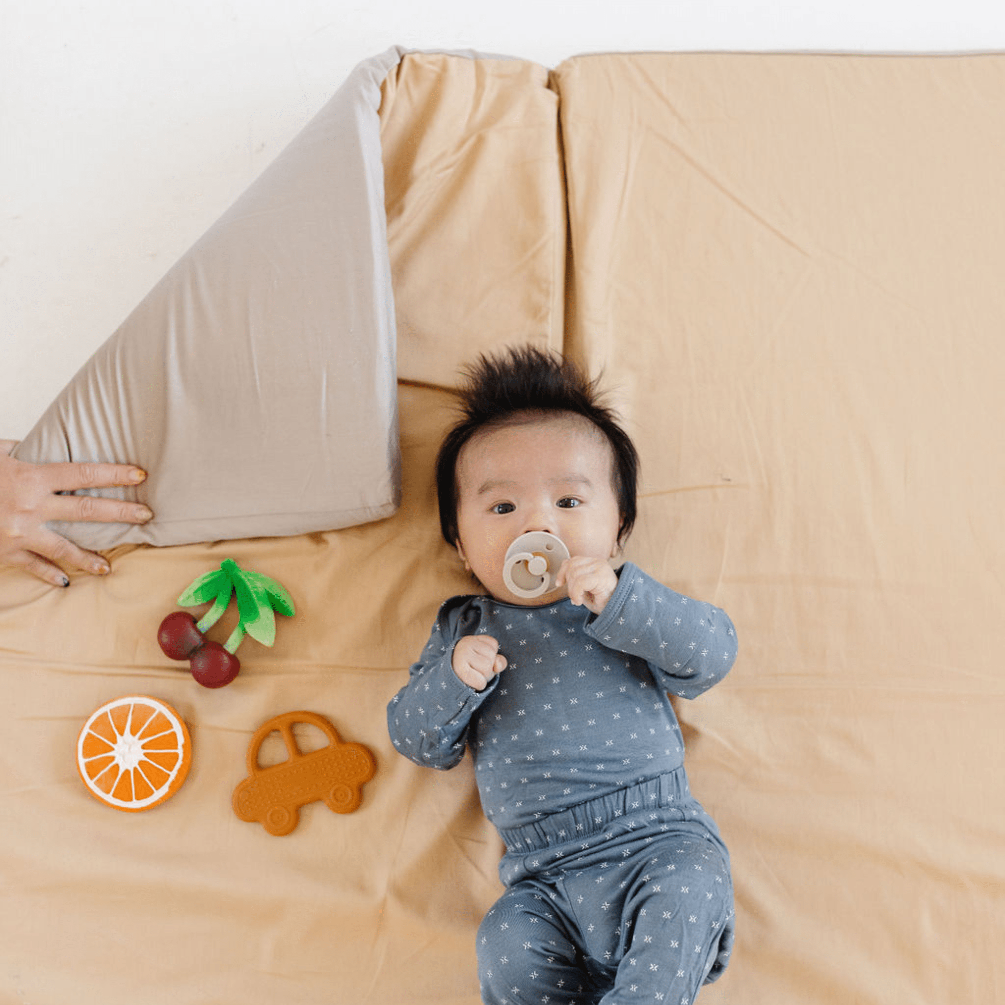 Toki Kids Cloud + Sandcastle Organic Cotton Mat- Strolleria
