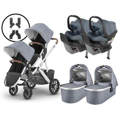 2024 UPPAbaby Vista V2 and Mesa Max Twin Travel System - Gregory / Gregory