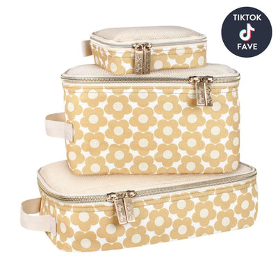 Itzy Ritzy Pack Like A Boss™ Packing Cubes Milk & Honey