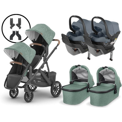 2024 UPPAbaby Vista V2 and Mesa Max Twin Travel System - Gwen / Gregory