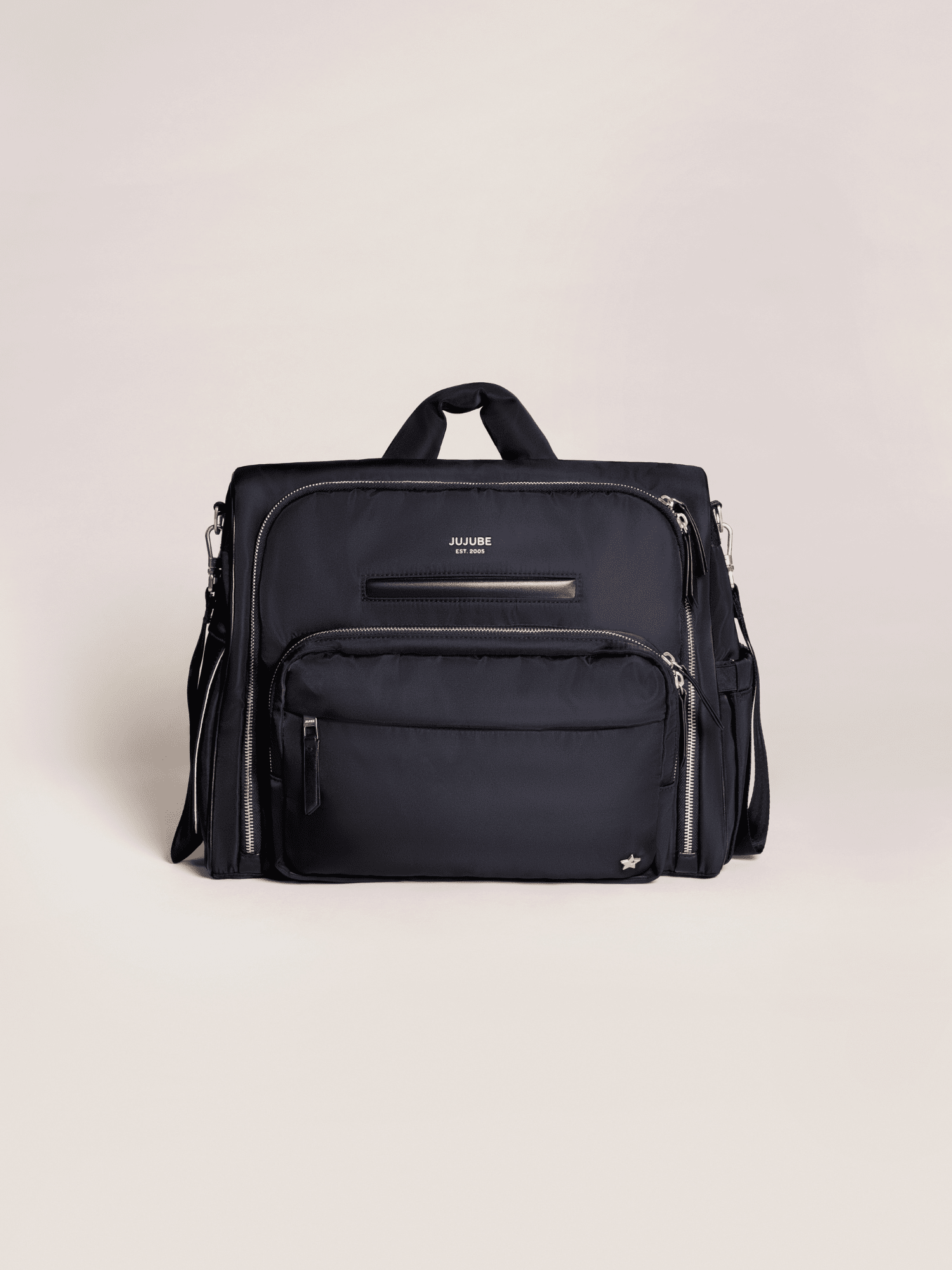 JuJuBe Satchel Diaper Bag - Black- Strolleria