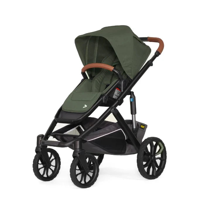 Veer Switch & Roll Leather Kit Stroller (Switchback Seat & Roll Frame, Leather Grips for Handle and Armbar)- Strolleria