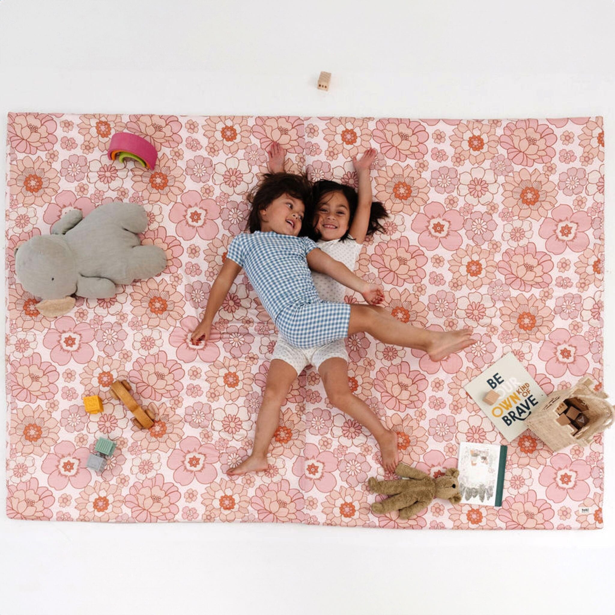 Toki Kids Blooms Organic Cotton Mat- Strolleria