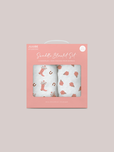 JuJuBe Swaddle Blanket Set - Bloomin' Boot