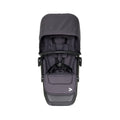 Gray Veer Switchback Seat Luxe Stroller Seat - Front View | Strolleria