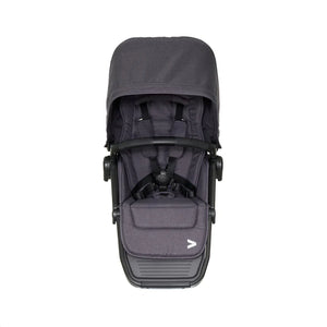 Gray Granite Veer Switchback Seat Luxe Stroller Seat with Canopy - Front View | Strolleria