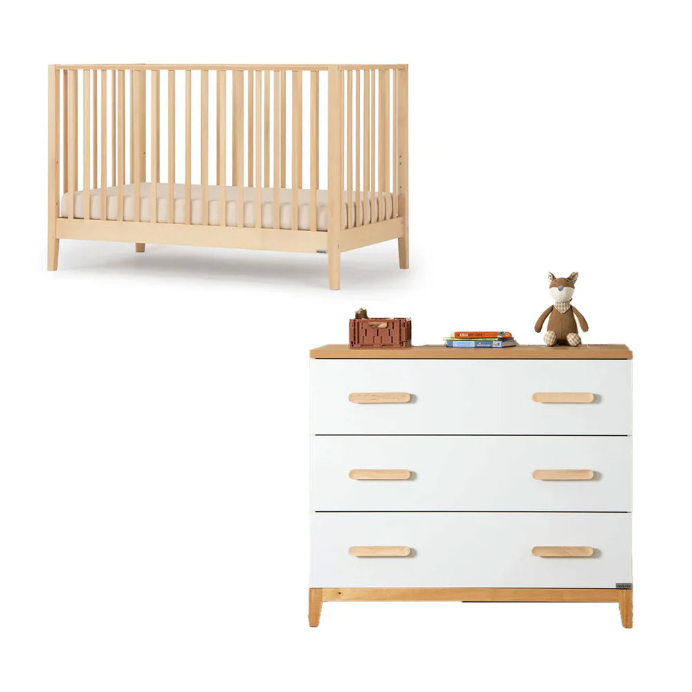 dadada Lala Crib + Lala Little Dresser Bundle- Strolleria