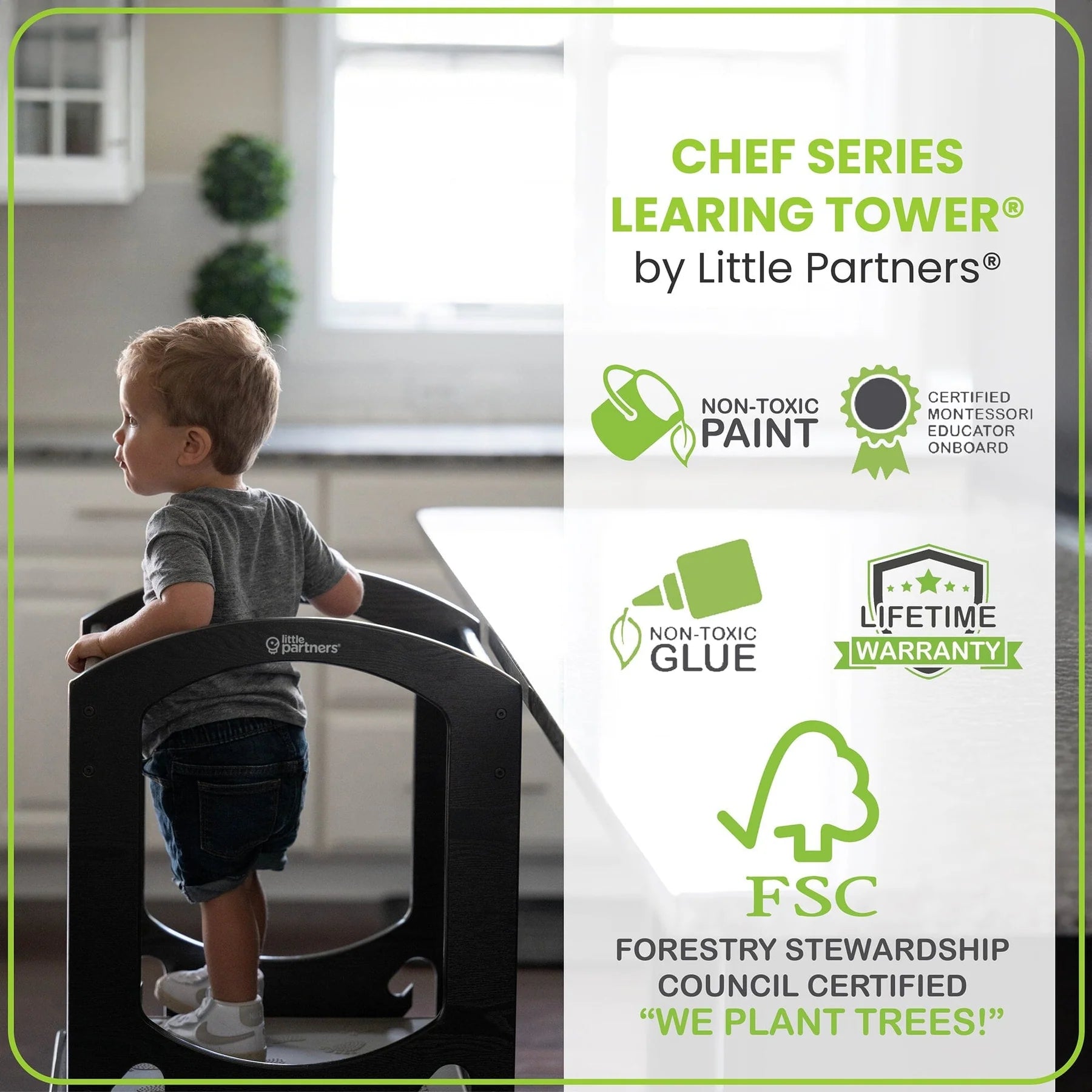 Little Partners Chef Series Learning Tower® Toddler Tower- Strolleria