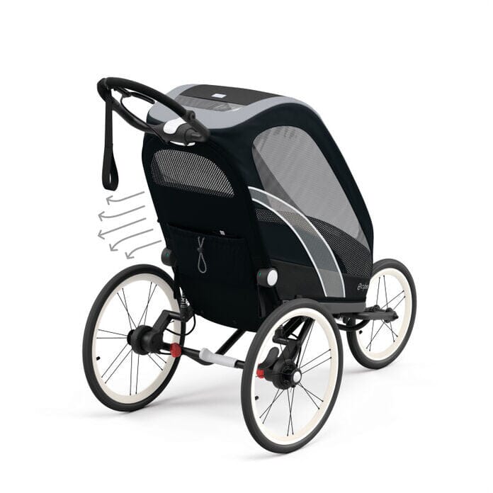 CYBEX Zeno Jogging Stroller Seat Pack - All Black- Strolleria