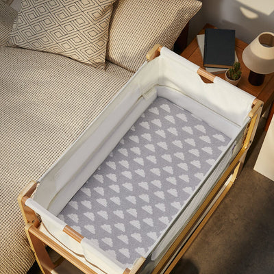 Snuz Twin Pack Bassinet Sheets - Cloud
