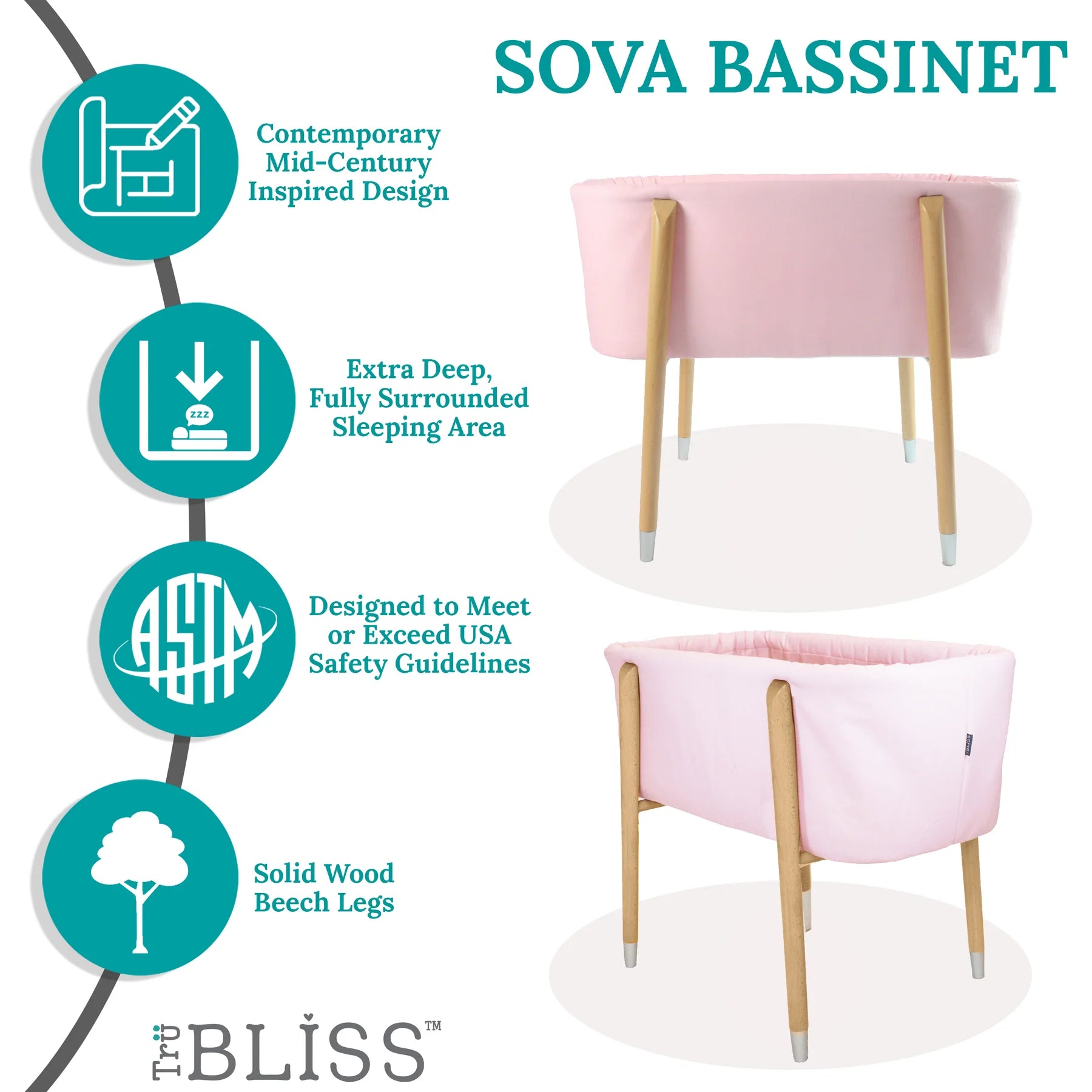TruBliss SOVA Bassinet- Strolleria