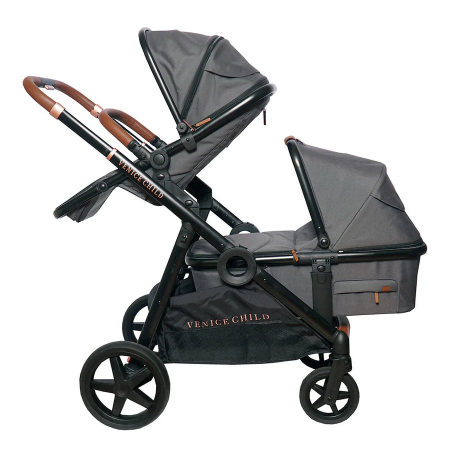 Venice Child Maverick Single to Double Stroller with Bassinet- Strolleria