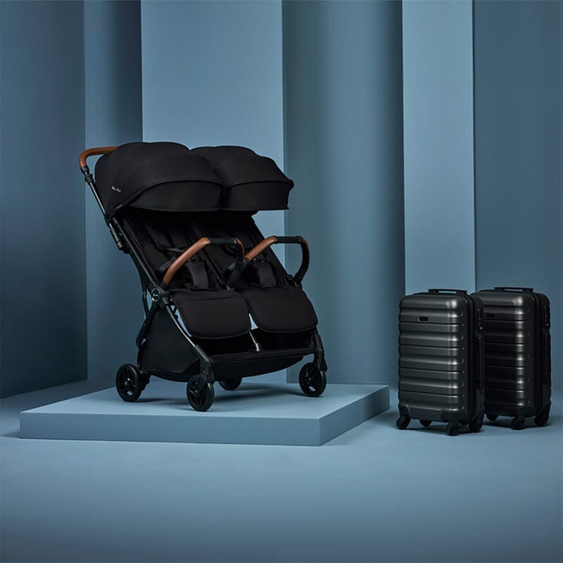 Silver Cross Jet Double Stroller - Black- Strolleria