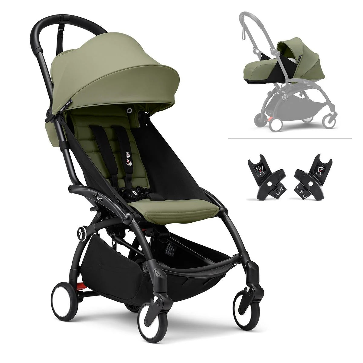 Stokke® YOYO³ Stroller Bundle With Newborn & Car Seat Adapter- Strolleria
