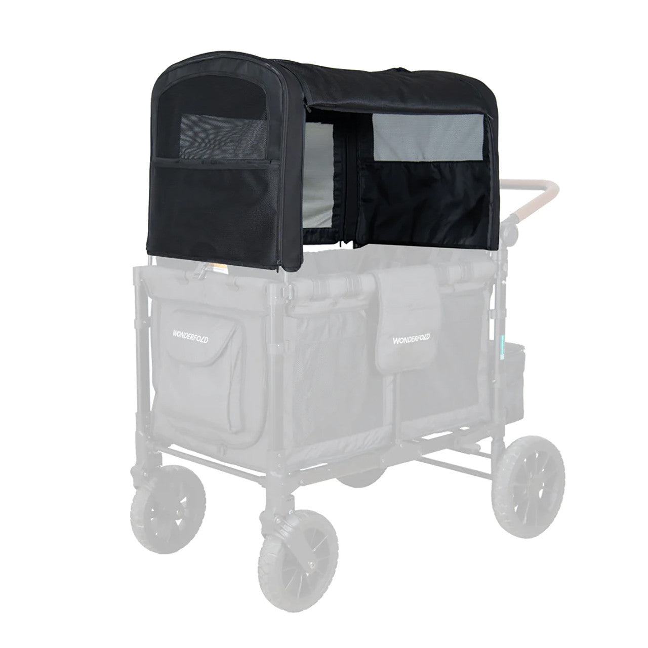 Wonderfold Flex Canopy For W4 Elite & Luxe in Black- Strolleria