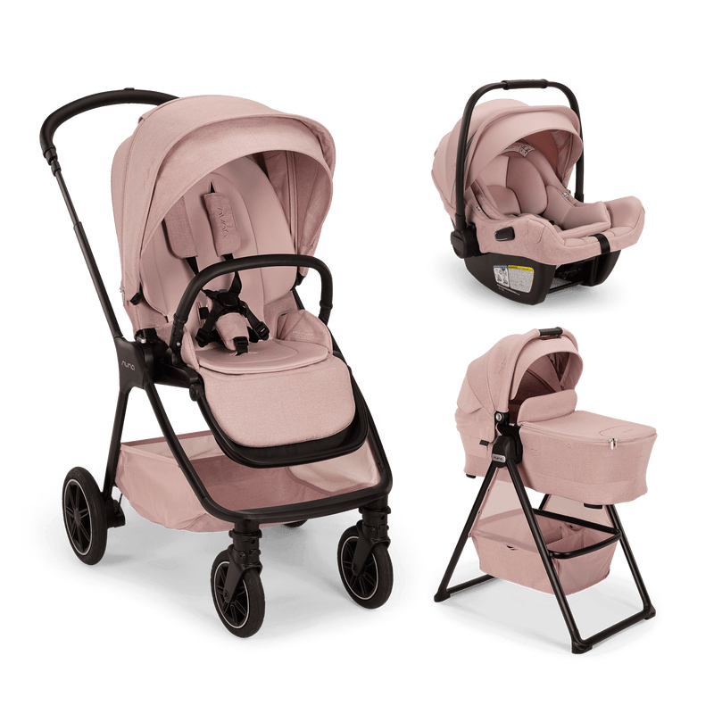 Nuna TRIV Next Bundle - Stroller, LYTL Bassinet + Stand, and PIPA aire RX Infant Car Seat