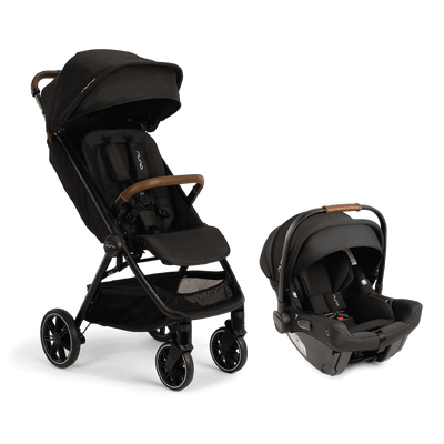 Nuna TRVL lx and PIPA urbn Travel System - Caviar / Caviar