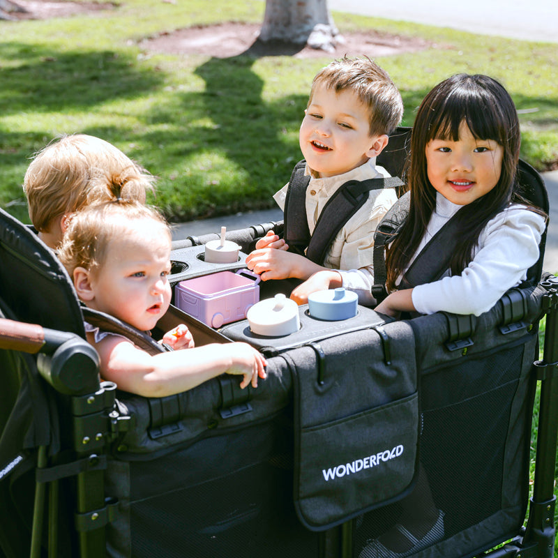 WonderFold Flex Snack Tray for L2 - Black- Strolleria