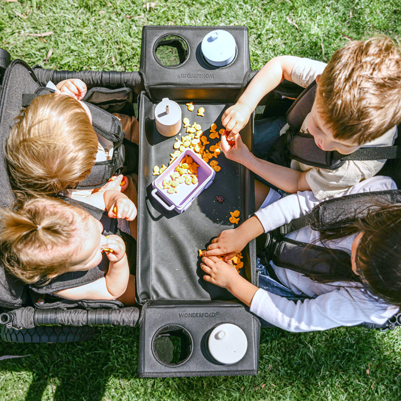 WonderFold Flex Snack Tray for L4 - Black- Strolleria