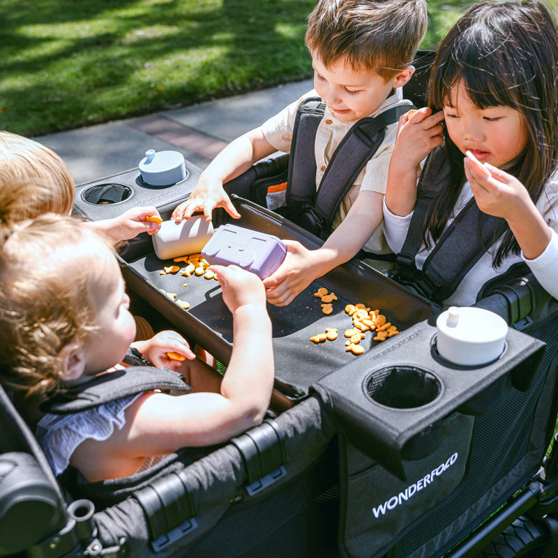 WonderFold Flex Snack Tray for L4 - Black- Strolleria