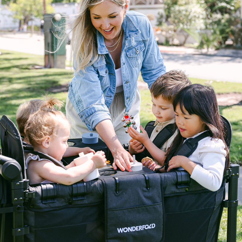 WonderFold Flex Snack Tray for L4 - Black- Strolleria