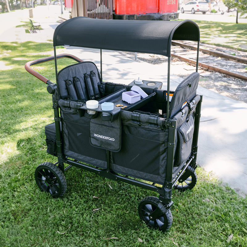 WonderFold Flex Snack Tray for L4 - Black- Strolleria