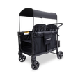 Wonderfold W4 Elite Pro 4 Seater Stroller Wagon - Jet Black - Bambi Baby