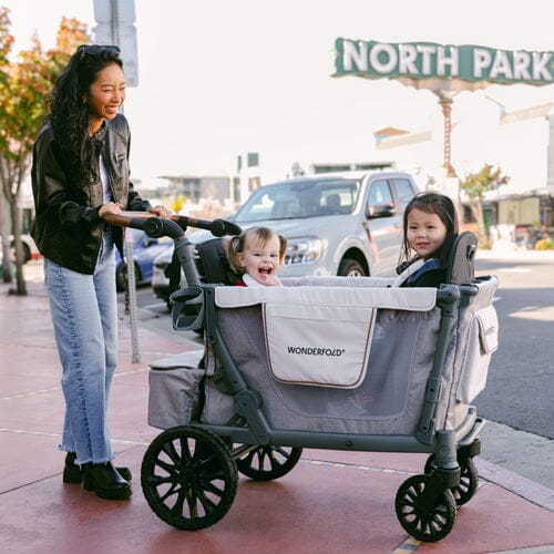 Wonderfold W4 Luxe Pro 4-Seater Stroller Wagon - Black