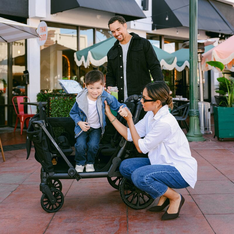 Wonderfold W4 Luxe Pro 4-Seater Stroller Wagon - Black