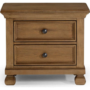 Nutmeg Wood Solvang Nightstand - Front View | Strolleria