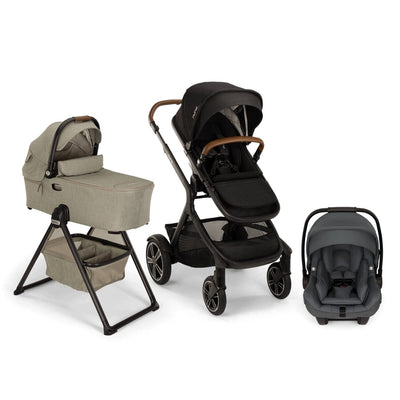 Nuna DEMI Next with Rider Board , Bassinet + Stand and PIPA aire RX Travel System
