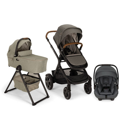 Nuna DEMI Next with Rider Board , Bassinet + Stand and PIPA aire RX Travel System