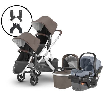 2024 UPPAbaby Vista V2 Double Stroller and Mesa V2 Travel System - Theo / Gregory